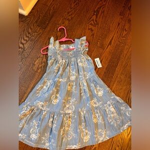 Girls denim dress, size 5
